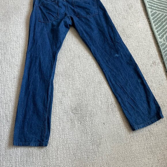 Naked & Famous Men’s Skinny Guy Jeans Sz 33x32 Dungaree Selvedge Blue Denim - Picture 16 of 16